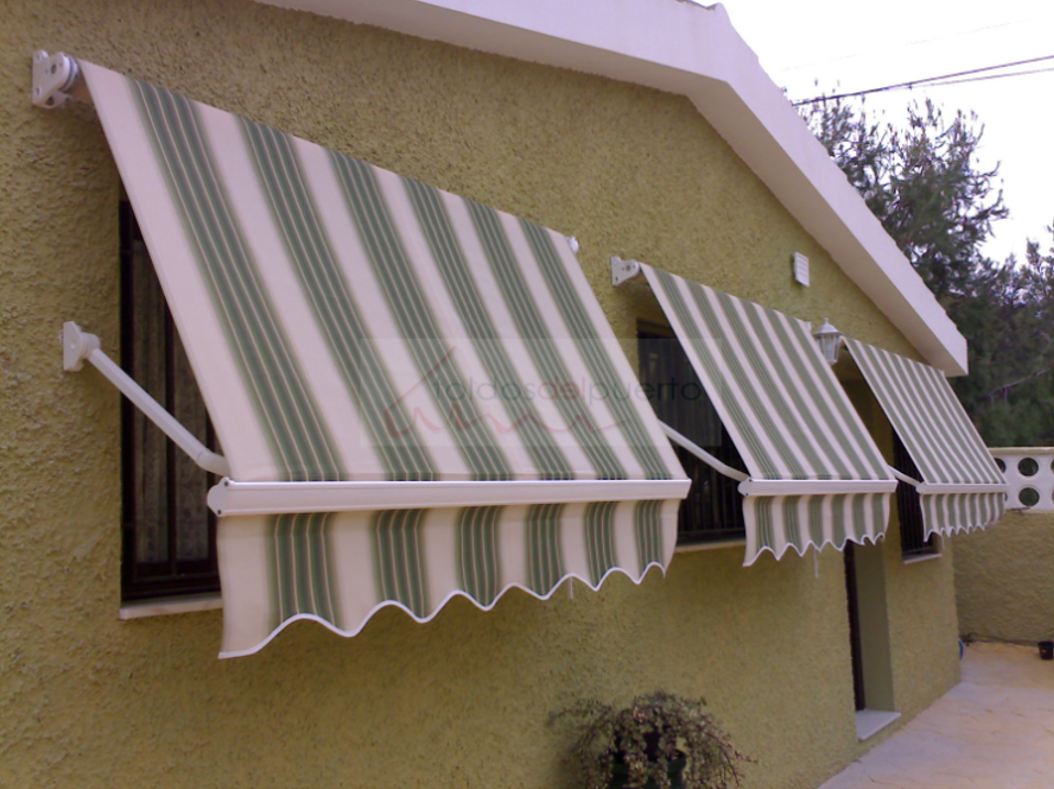 Toldo punto recto Puerto Mazarrón